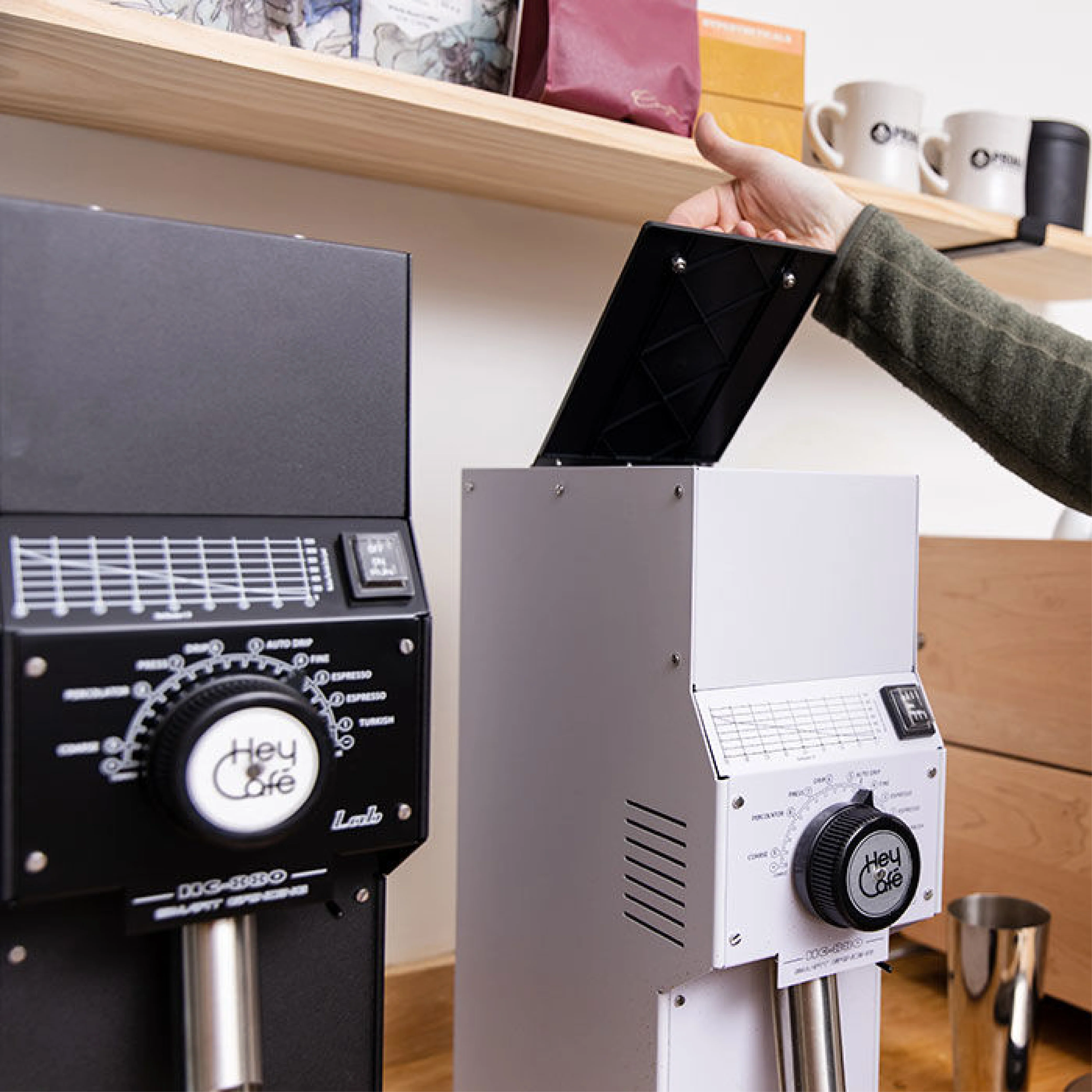 Hey Cafe HC-880 Lab Shop Grinder (Tall) - Image 3