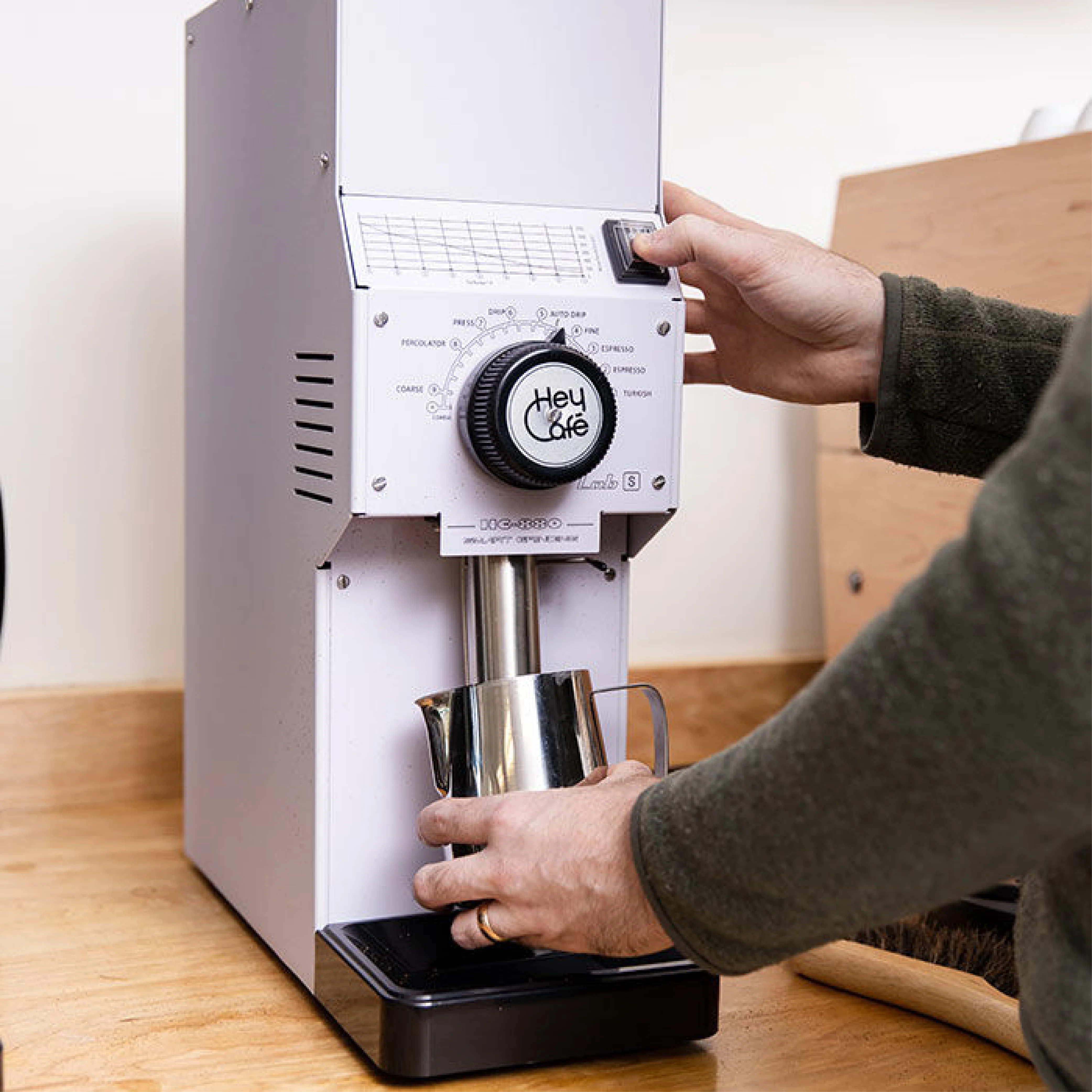 Hey Cafe HC-880 Lab Shop Grinder (Tall) - Image 5
